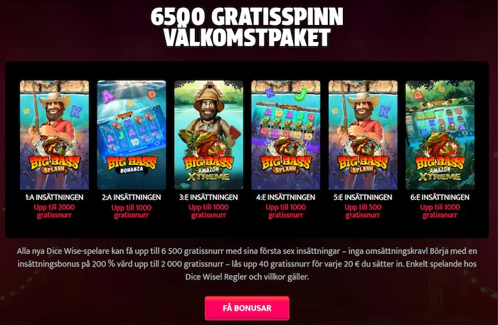 DiceWise Casino Sverige spel